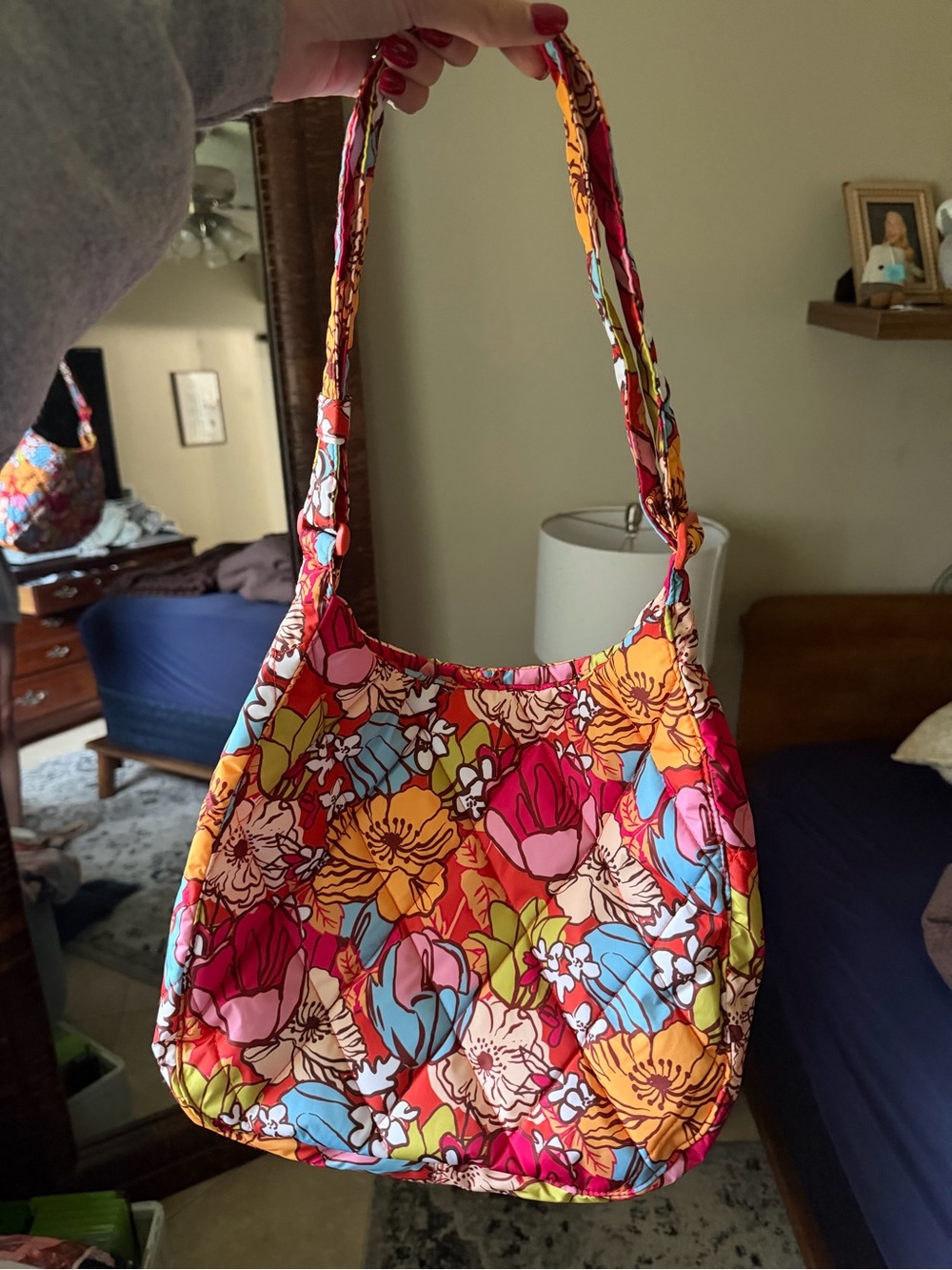 Vera Bradley Quilted Floral Shoulder Bag
